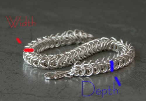 Kylie Jones's Sizing a Chain Maille Bracelet - , General Education, Making Chain, Chain Making , bracelet depth